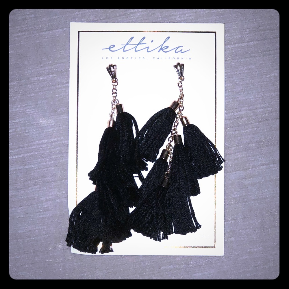 BMWT Ettika fringe tassel earrings